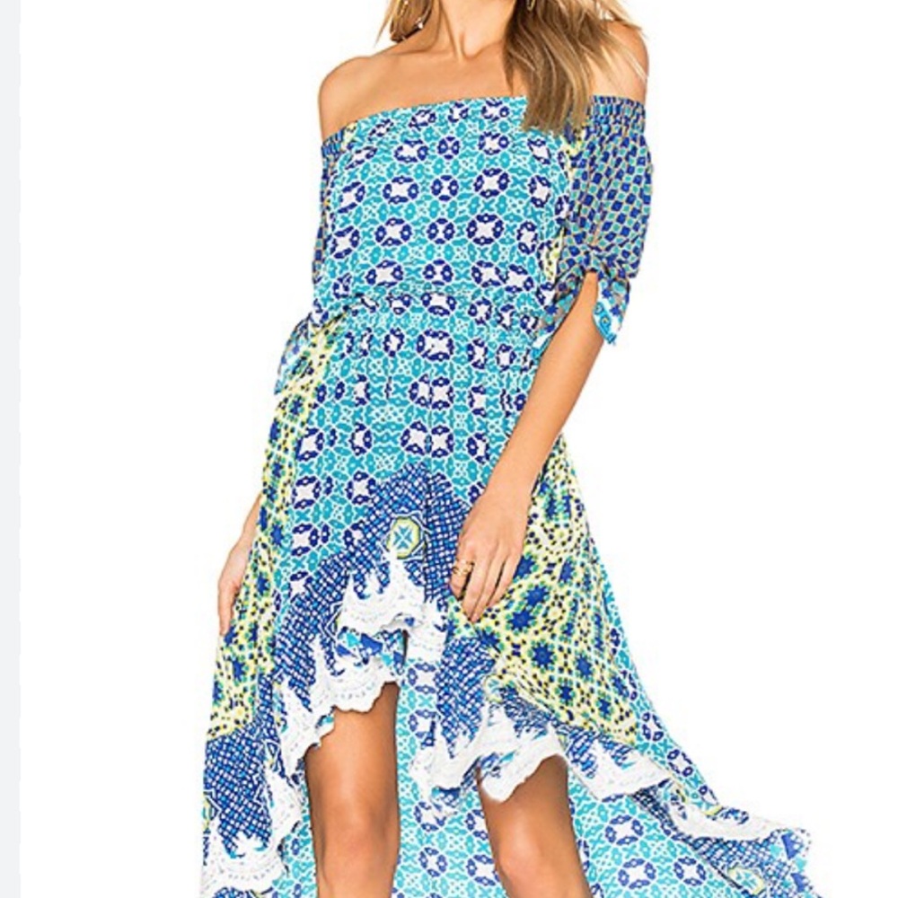 Rococo Sand High Low Silk Dress